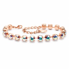 Bracelet “Classic III” (Aurora Borealis) embellished with Crystals by Swarovski®