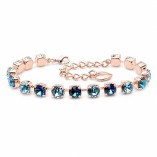 Bracelet “Classic III” (Bermuda Blue / Aquamarine) created with Crystals by Swarovski®