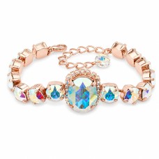 Bracelet “Sofia II” (Aurora Borealis) embellished with Crystals by Swarovski®