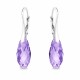 Sudraba auskari „Enchanté (Tazanite)“ ar Swarovski® kristāliem
