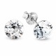 Sudraba komplekts „Klasika“ ar Swarovski® kristāliem