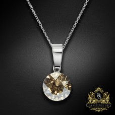 Sudraba kulons "Klasika (Golden Shadow)" ar Swarovski™ kristāliem