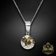 Sudraba komplekts "Klasika (Golden Shadow)" ar Swarovski™ kristāliem