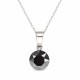 Sudraba komplekts „Klasika (Jet Hematite)“ ar Swarovski™ kristāliem