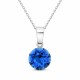 Sudraba kulons „Classic (Capri Blue)“ ar Swarovski® kristāliem