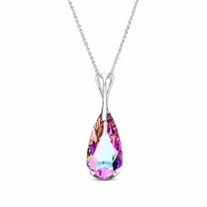 Серебряный кулон «Радужный Каскад (Vitrail Light)» с кристаллами Swarovski™