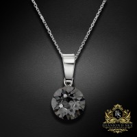 Sudraba kulons "Klasika (Silver Night)" ar Swarovski™ kristāliem