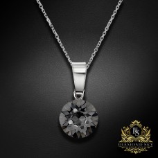 Sudraba kulons "Klasika (Silver Night)" ar Swarovski™ kristāliem