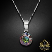 Sudraba kulons "Klasika (Vitrail Medium)" ar Swarovski™ kristāliem