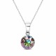 Sudraba kulons „Classic (Vitrail Medium)“ ar Swarovski® kristāliem