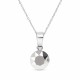 Sudraba kulons „Classic (Light Chrome)“ ar Swarovski® kristāliem