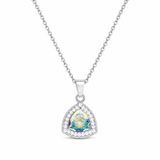 Серебряный кулон «Магия Стихий (Aurora Borealis)» с кристаллами Swarovski™