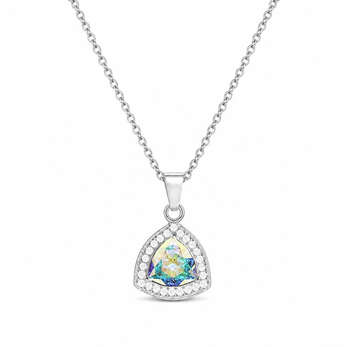 Sudraba kulons „Stihijas Maģija (Aurora Borealis)“ ar Swarovski® kristāliem