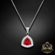 Sudraba kulons "Stihijas Maģija (Scarlet)" ar Swarovski™ kristāliem