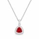 Sudraba kulons „Elemental Magic (Scarlet)“ ar Swarovski® kristāliem