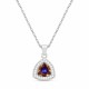Sudraba kulons „Elemental Magic (Volcano)“ ar Swarovski® kristāliem