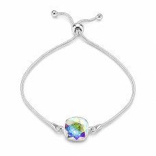 925 Sterling Silver Bracelet “Glare” embellished with Crystals by Swarovski®