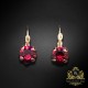 Auskari "Krāšņums (Ruby)" ar Swarovski™ kristāliem