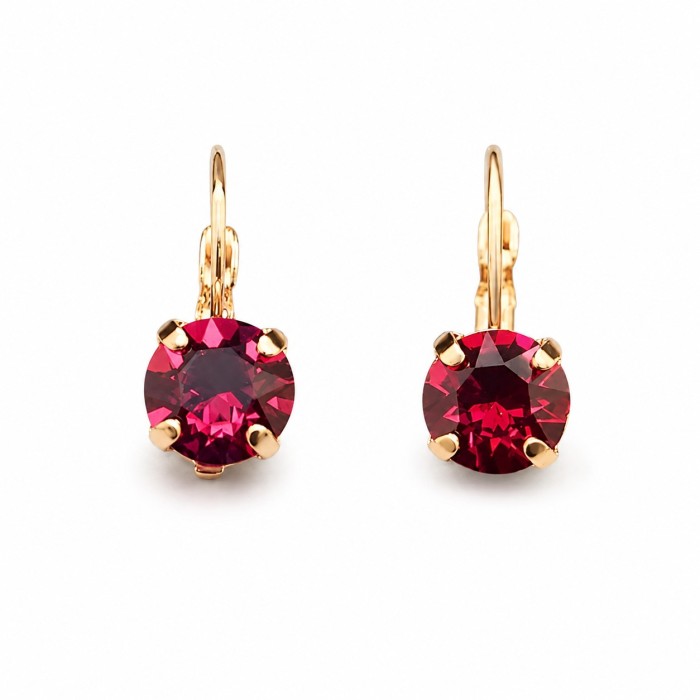 Auskari „Krāšņums (Ruby)“ ar Swarovski® kristāliem