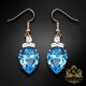 Auskari "Leonora (Aquamarine Blue)" ar Swarovski™ kristāliem