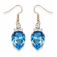 Auskari „Leonora (Aquamarine Blue)“ ar Swarovski® kristāliem