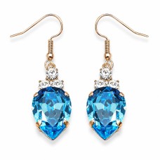 Auskari „Leonora (Aquamarine Blue)“ ar Swarovski® kristāliem