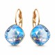 Auskari „Apžilbinošs Mirdzums IV (Light Sapphire Shimmer)“ ar Swarovski® kristāliem