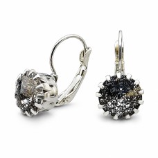Auskari „Vintage VI (Black Patina)“ ar Swarovski® kristāliem