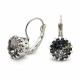 Auskari „Vintage VI (Black Patina)“ ar Swarovski® kristāliem