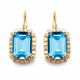 Auskari „Lourdes II (Aquamarine Blue)“ ar Swarovski® kristāliem