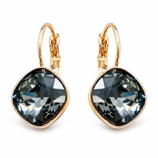 Earrings “Glare IV” (Silver Night) created with Crystals by Swarovski®