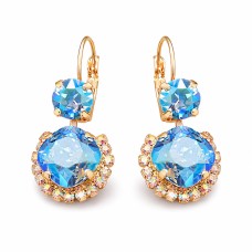 Earrings “Clarice VI (Light Sapphire Shimmer)” created with Crystals by Swarovski®