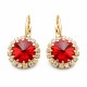 Auskari „Clarice IX (Scarlet)“ ar Swarovski® kristāliem