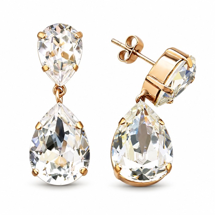 Auskari „Kristāla Piliens III“ ar Swarovski® kristāliem