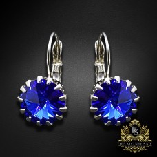 Auskari "Vintāžš VI (Majestic Blue)" ar Swarovski™ kristāliem