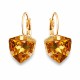 Auskari „Bermudu Trijstūris (Light Colorado Topaz)“ ar Swarovski® kristāliem