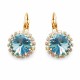 Auskari „Klaris IX (Aquamarine Blue)“ ar Swarovski® kristāliem