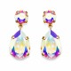 Auskari „Kristāla Piliens IV (Aurora Borealis)“ ar Swarovski® kristāliem