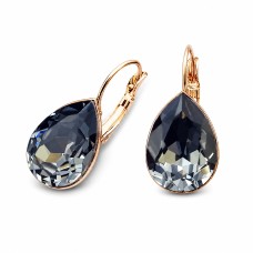 Auskari „Kristāla Lāse II (Silver Night)“ ar Swarovski™ kristāliem