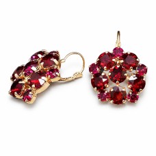 Auskari „Greznība (Ruby)“ ar Swarovski™ kristāliem