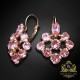 Auskari "Greznība II (Light Rose)" ar Swarovski™ kristāliem