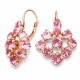 Auskari „Greznums II (Light Rose)“ ar Swarovski® kristāliem