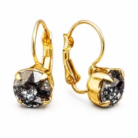 Auskari „Krāšņums (Black Patina)“ ar Swarovski® kristāliem