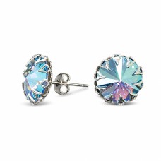 Earrings “Vintage (Light Sapphire Shimmer)” created with Crystals by Swarovski®