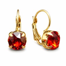 Auskari „Krāšņums (Light Siam)“ ar Swarovski® kristāliem