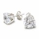 Sudraba auskari „Junona“ ar Swarovski Zirconia Pure Brilliance kristāliem