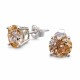 925 Sterling Silver Earrings “Juno (Fancy Champagne)” created with Crystals by Swarovski®