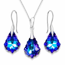 Sudraba komplekts „Baroka IV (Heliotrope)“ ar Swarovski™ kristāliem