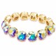 Aproce „Žilbinošais Mirdzums (Aurora Borealis)“ ar Swarovski® kristāliem