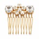 Matu sprādze „Kristāla Zieds“ ar Swarovski® kristāliem